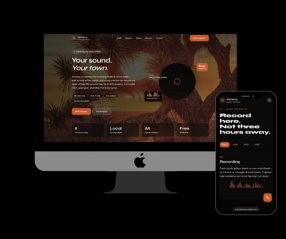 Alchemy Studio: sitio web hecho por Onvision Digital